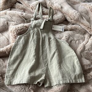Rylee + Cru Olive Green Kids Overalls